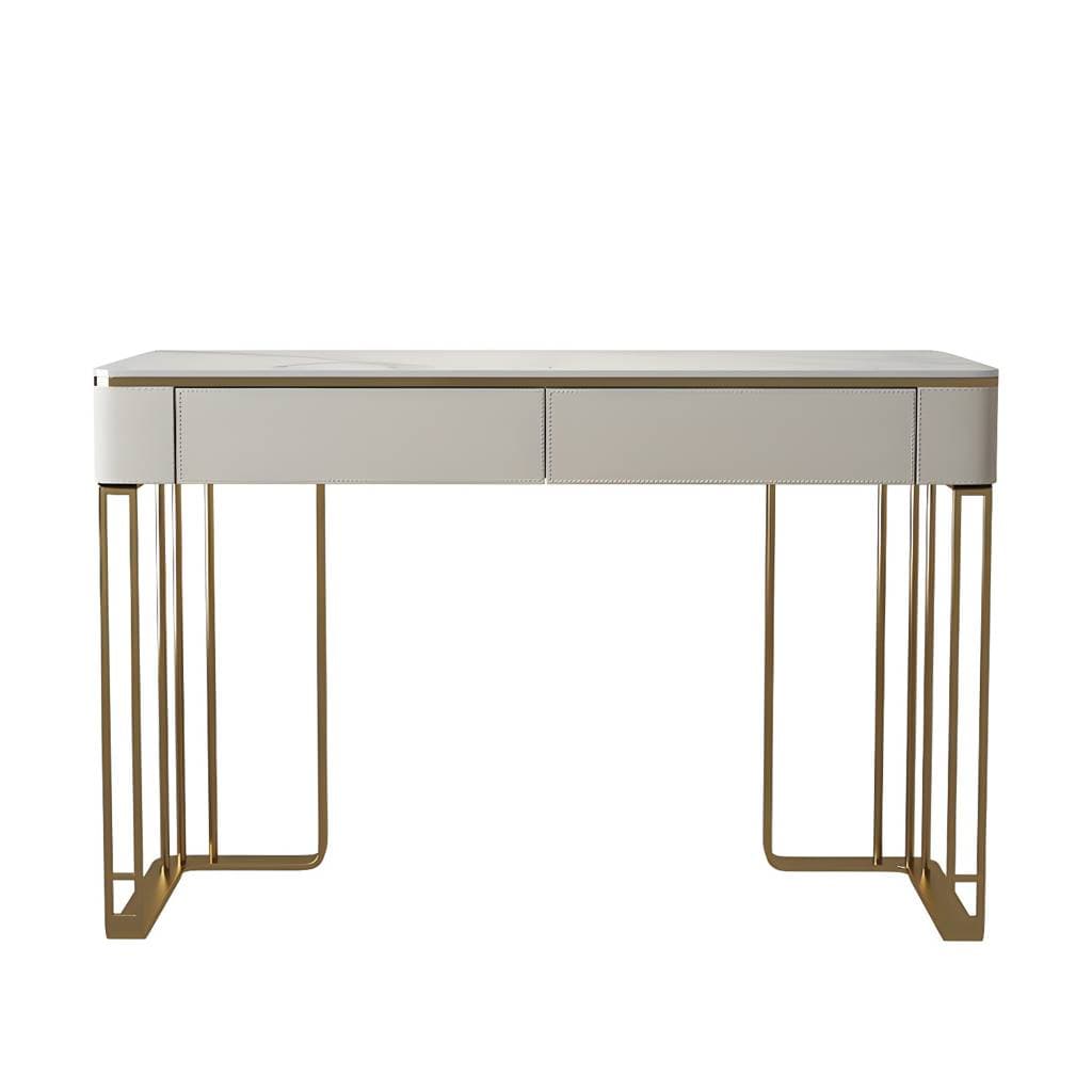 Toucador glamoroso em madeira com 2 gavetas, 29,5′′ de altura – product detail view 15