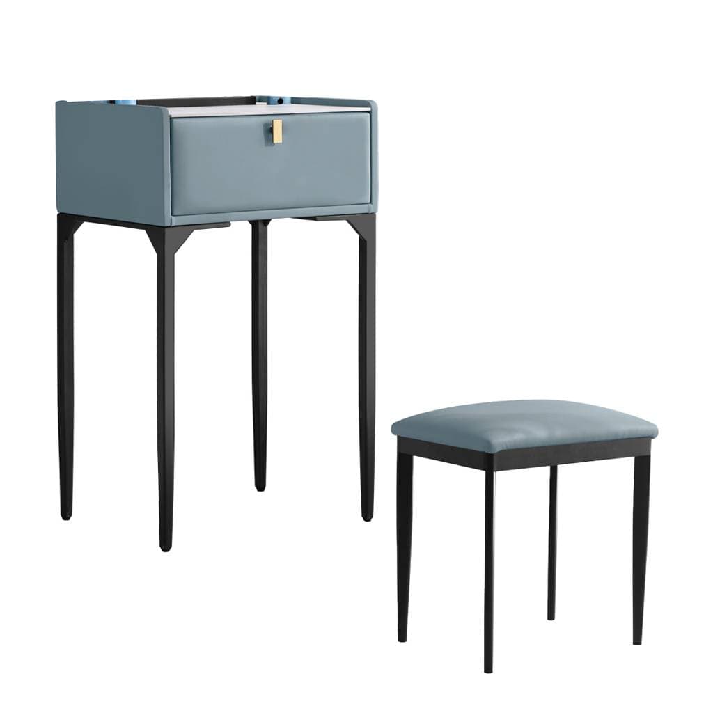 Pine Bedroom Contemporary Storage Box 1 Drawers Wood Vanity Table – product detail view 10