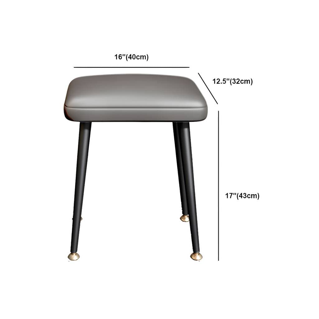 Toucador contemporâneo cinzento com gaveta, 15,74′′ L x 30,51′′ A – product detail view 15