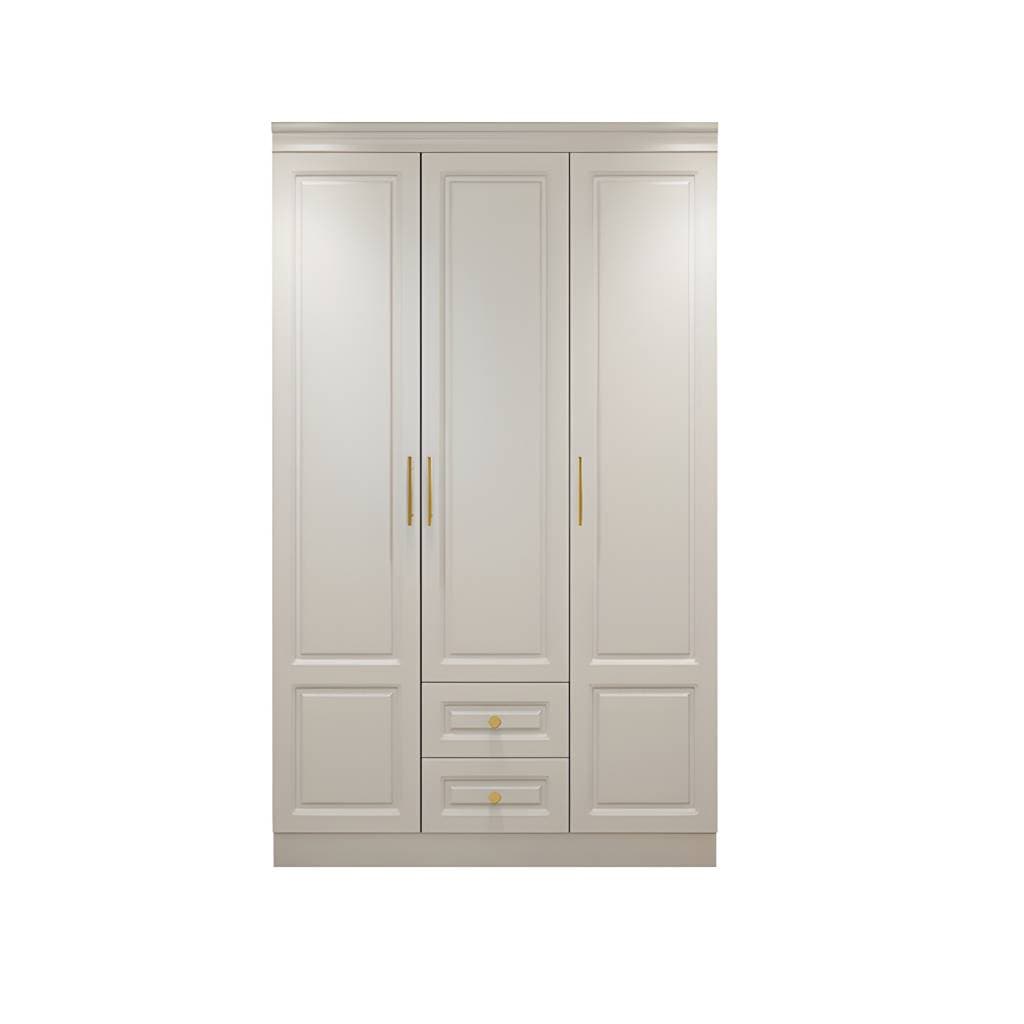 ソフトクローズ引き出し付き寝室用現代風木製ワードローブ – 47"L x 20"W x 77"H / Modern / Wardrobe Armoire option