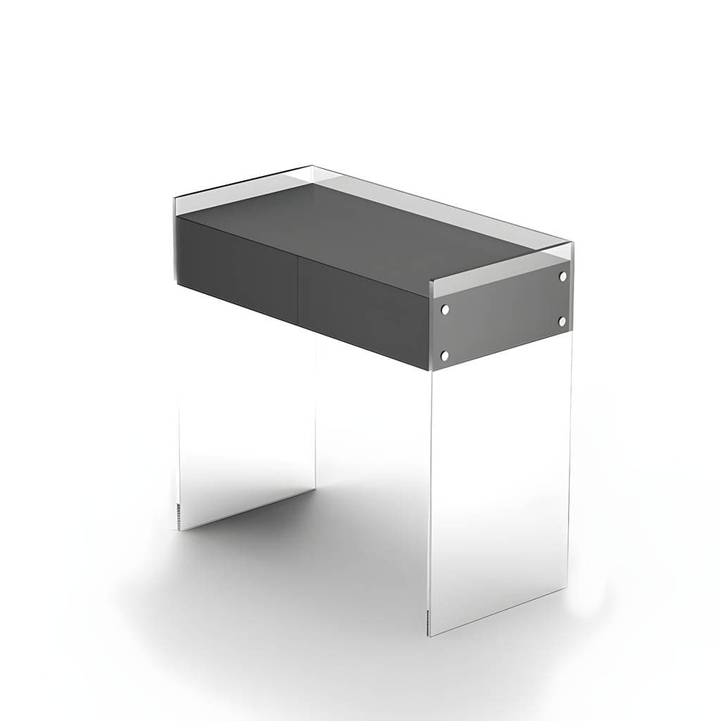 Toucador contemporâneo em madeira com gavetas de arrumação – product detail view 3