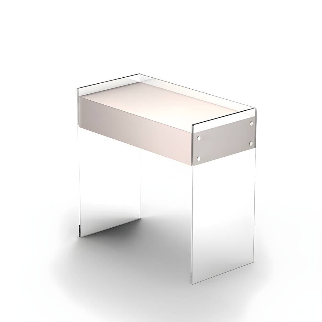 Toucador contemporâneo em madeira com gavetas de arrumação – product detail view 6