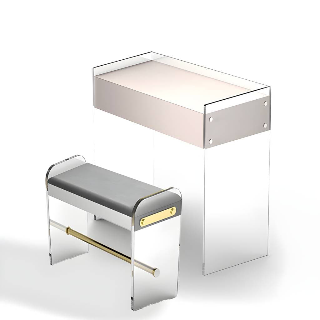 Toucador contemporâneo em madeira com gavetas de arrumação – product detail view 12
