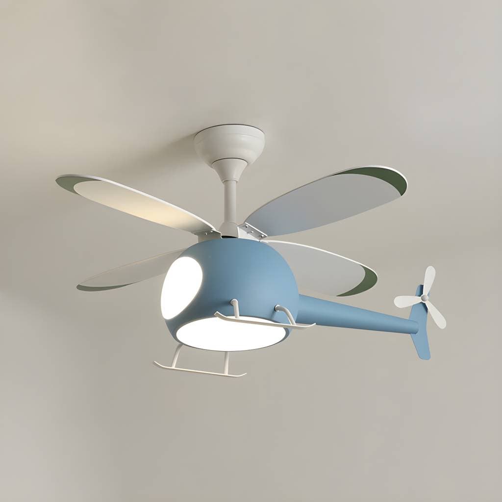 Unique Shape Metal Ceiling Fan Lighting Kids Style Ceiling Fan Lamps – product detail view 3