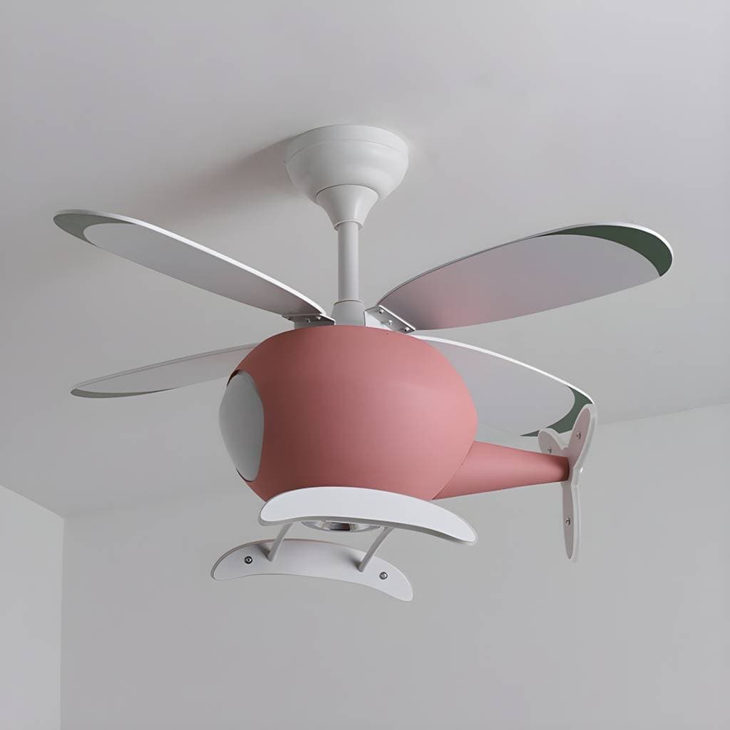 Unique Shape Metal Ceiling Fan Lighting Kids Style Ceiling Fan Lamps – product detail view 12