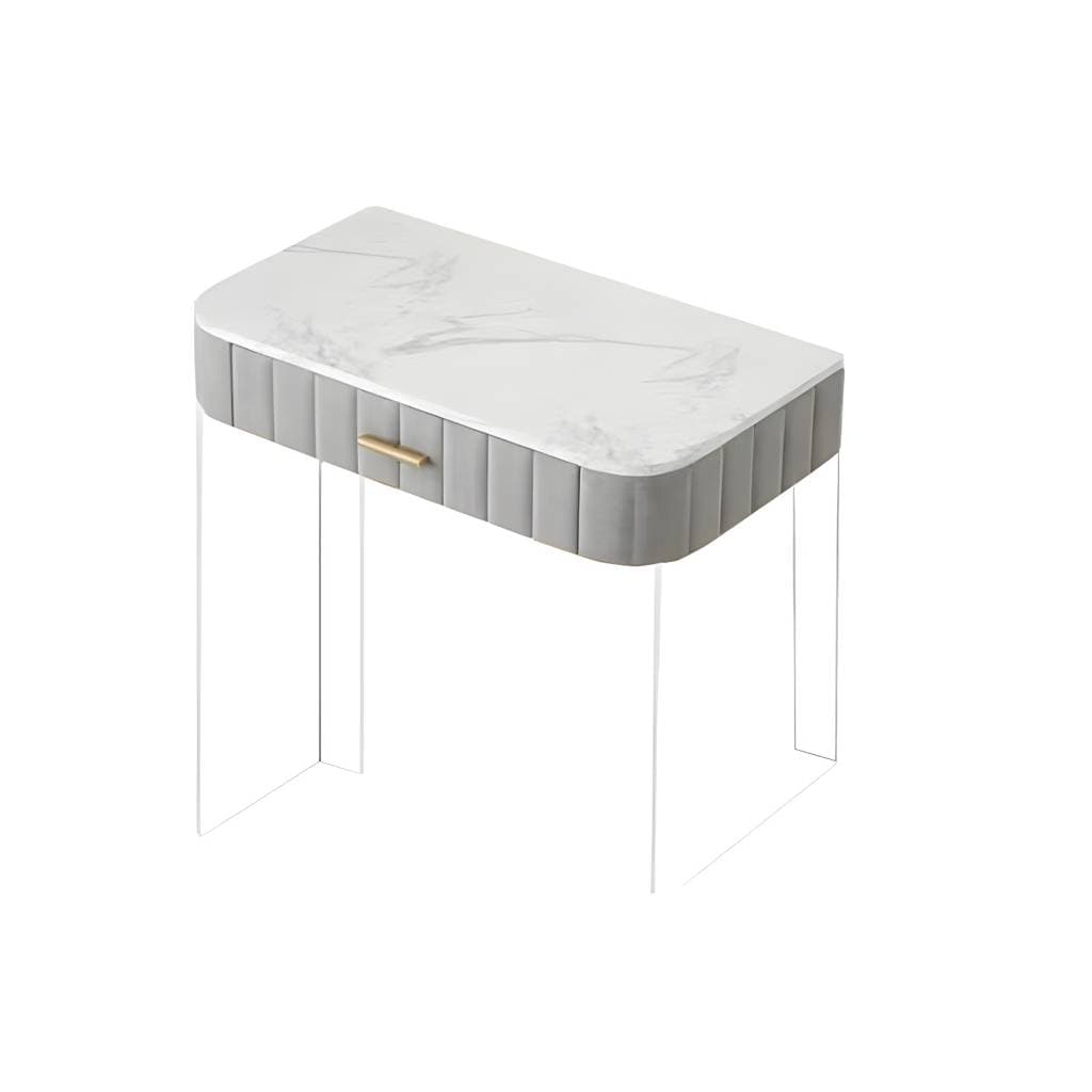 Stone Top Make-up Vanity Table Modern Style Vanity Desk with Drawers – product detail view 6