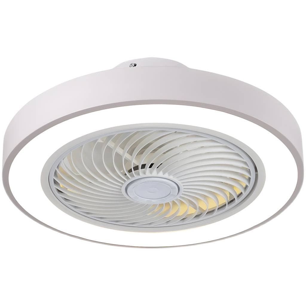 Ventoinha de teto LED Túnel de Vento em metal, estilo macaron e montagem semiembutida, para residência – product detail view 5