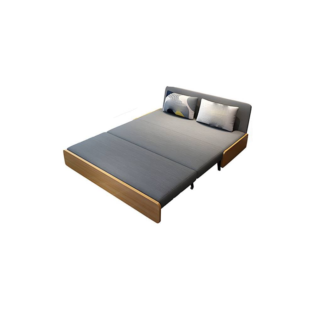 Sofá-cama sem braços em tecido resistente com encosto firme, 32,68 polegadas de altura – product detail view 7