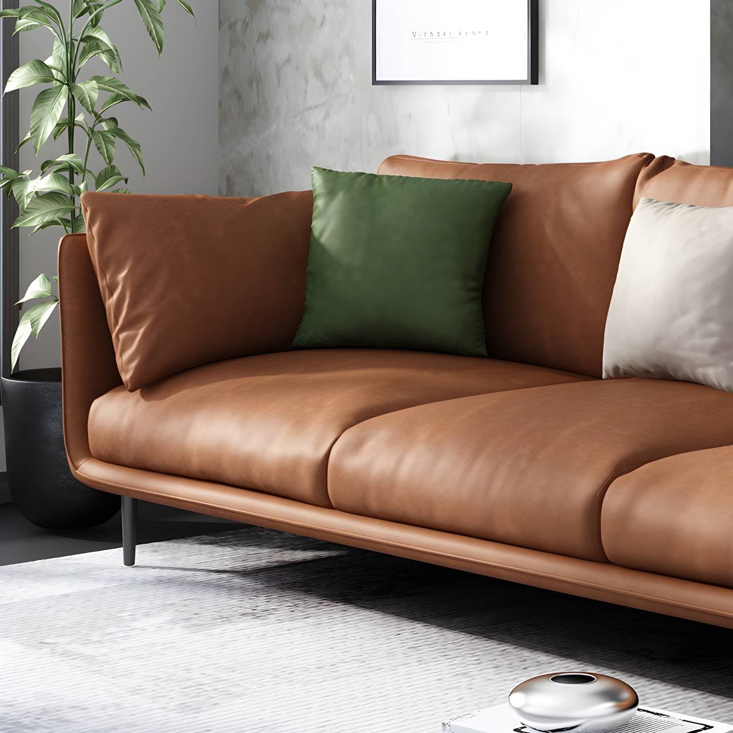 Modernism Standard Sofa 3/4-seat Tuxedo Arm Sofa for Living Room – product detail view 10