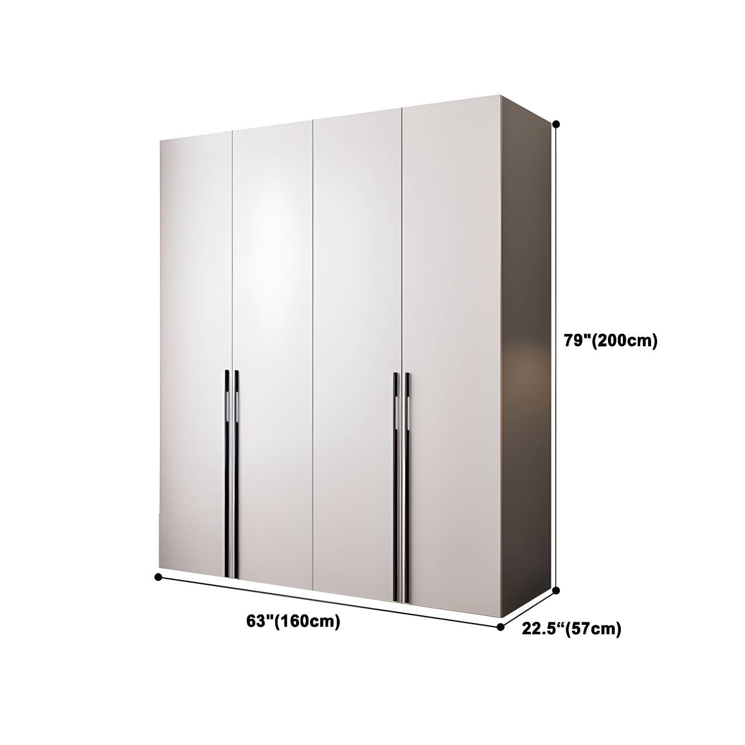 Contemporary Wooden Wardrobe Soft Close Door Wardrobe Closet – product detail view 16