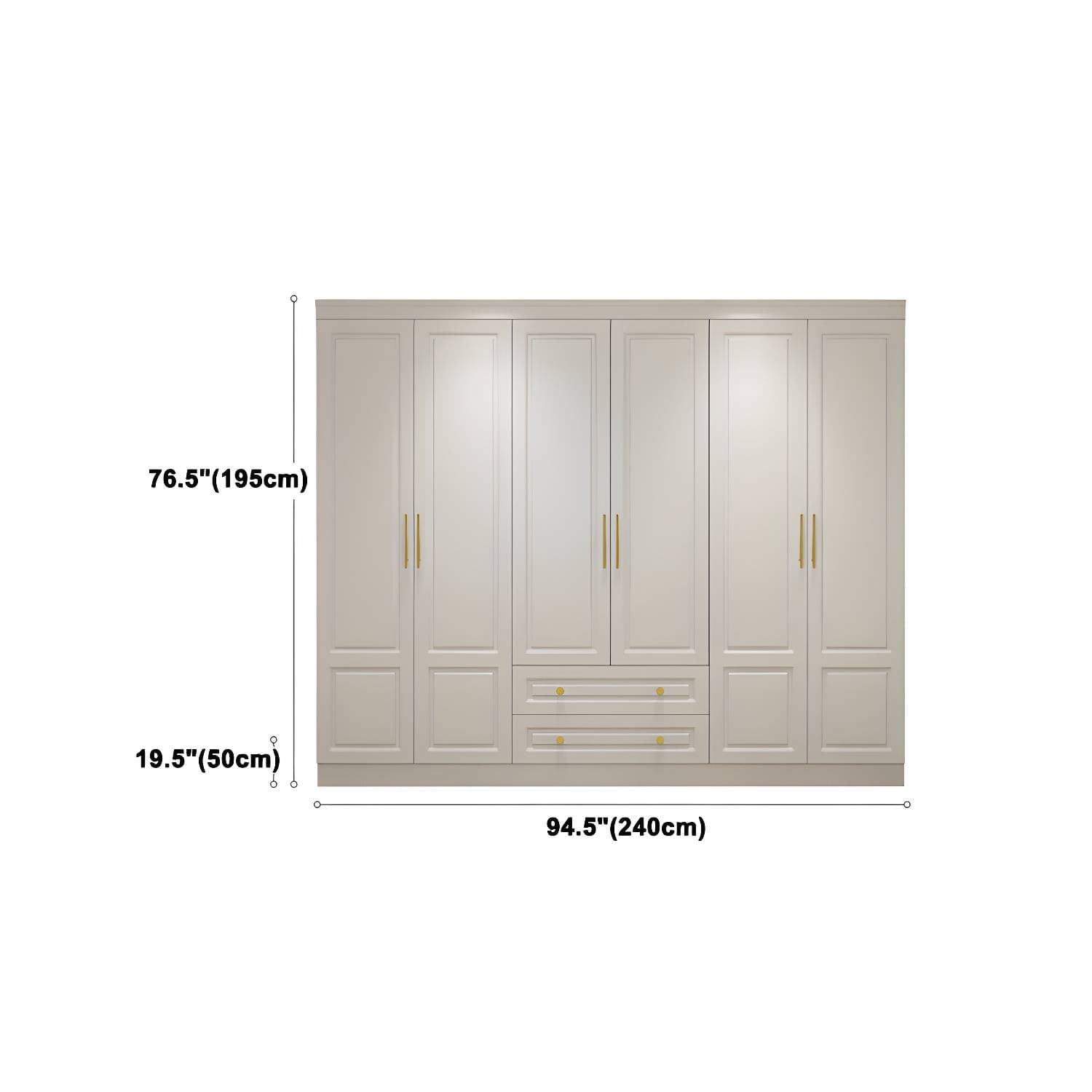 Contemporary Wooden Wardrobe Soft Close Drawer Wardrobe Closet for Bedroom – product detail view 24