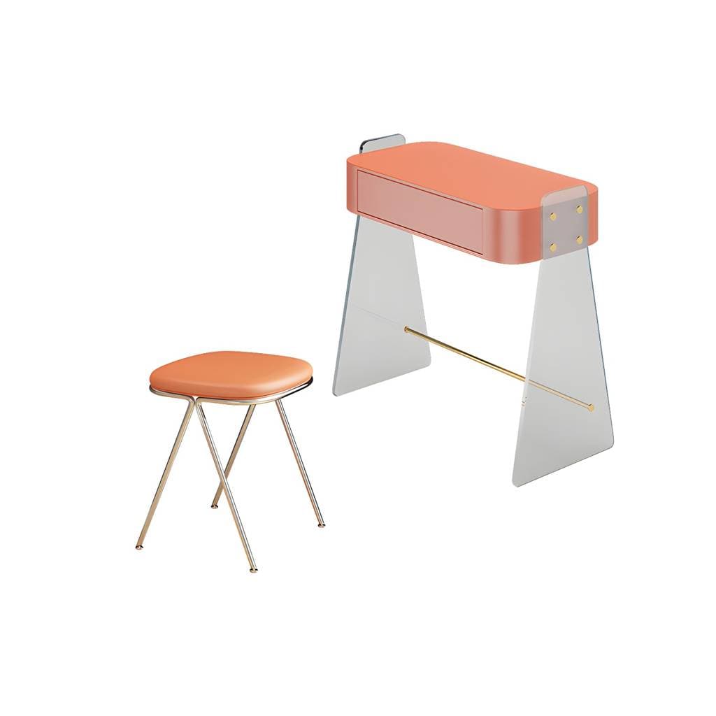 Eigentijdse kaptafel van hout en acryl met 1 lade – product detail view 17