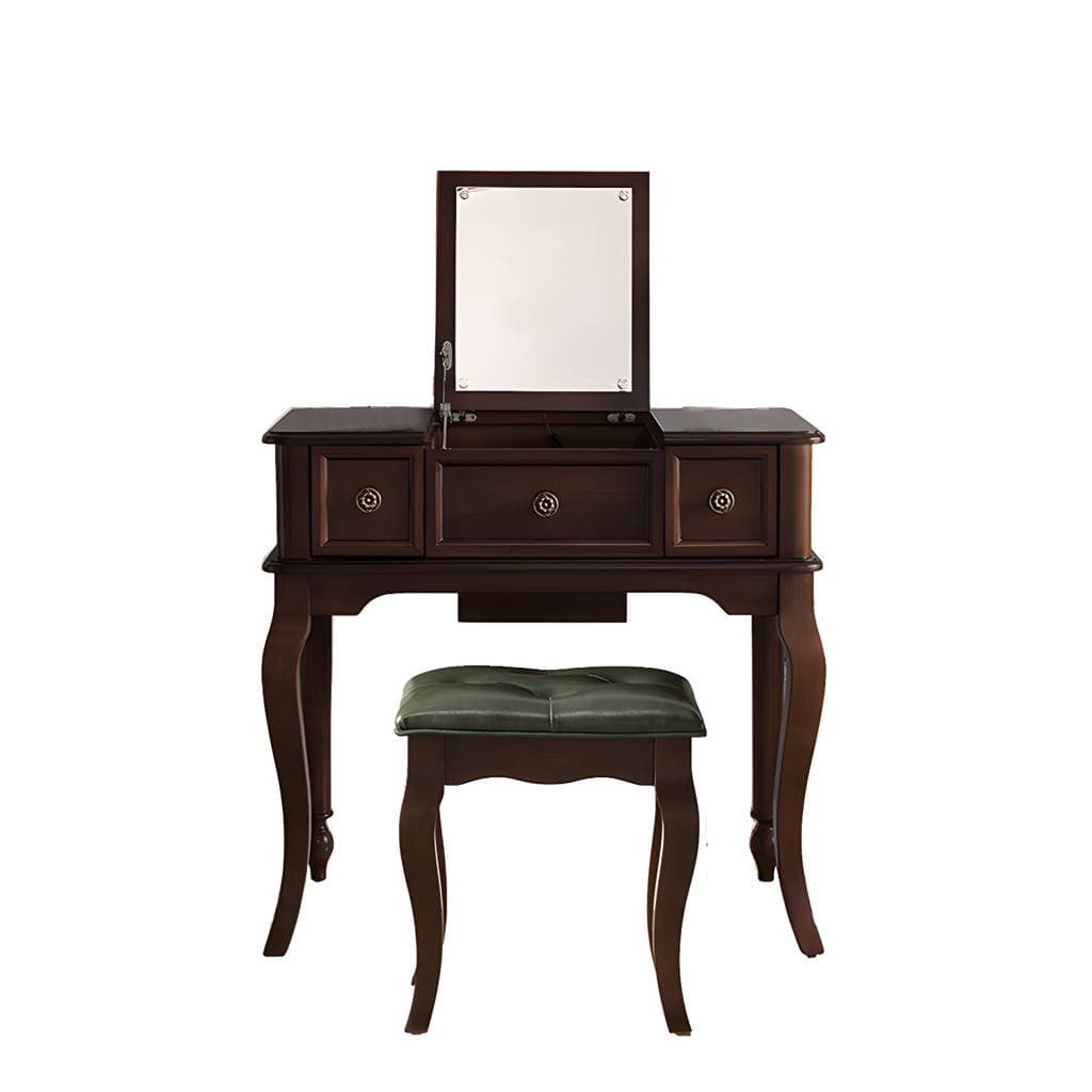 Tocador tradicional de madera con tapa abatible – product detail view 6