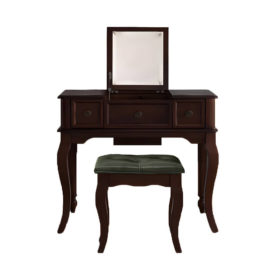 Tocador tradicional de madera con tapa abatible – product detail view 7