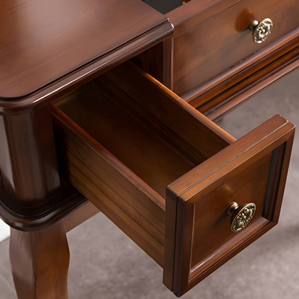 Tocador tradicional de madera con tapa abatible – product detail view 16