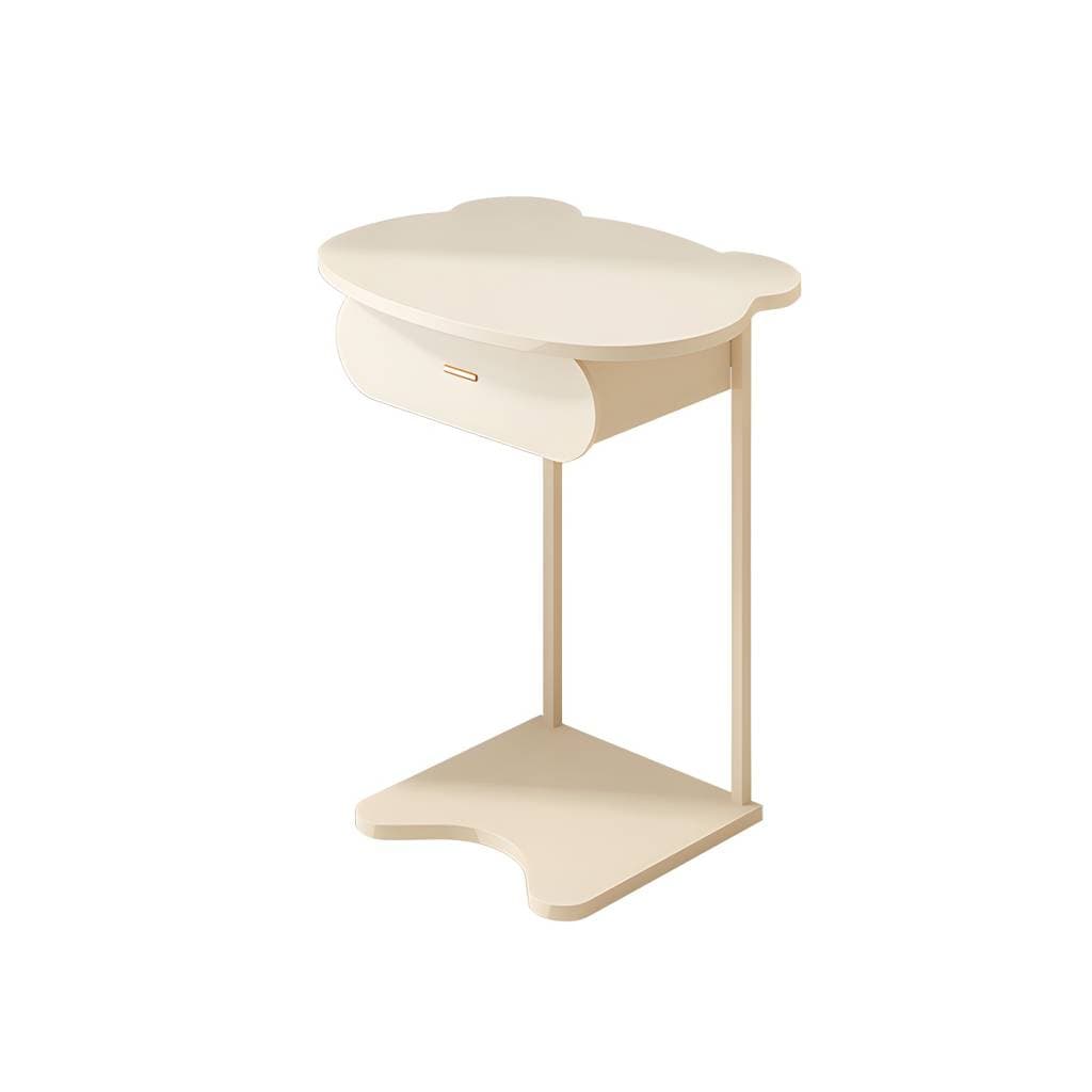 Współczesna minimalistyczna drewniana toaletka ze stołkiem – Apricot / Makeup Vanity / Modern option