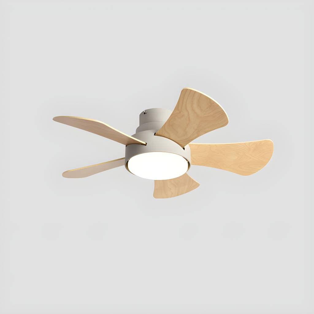 Schlichter LED-Deckenventilator aus Metall – product detail view 4